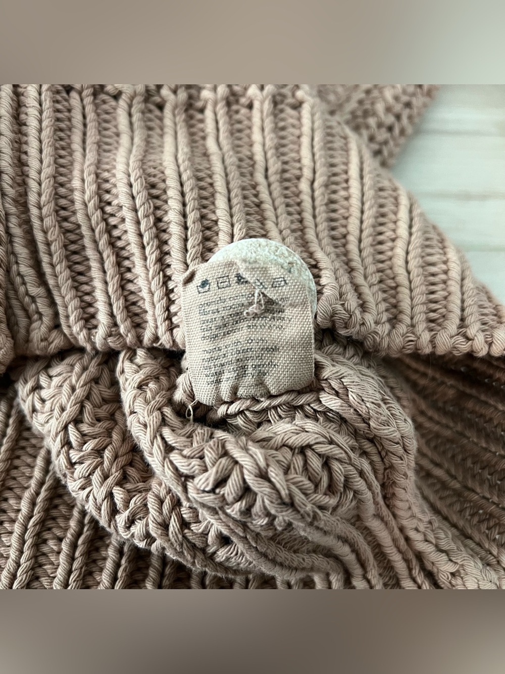 Babaa Cardigan No18 in Fig | No 18 Cotton Knit - Picture 3 of 4